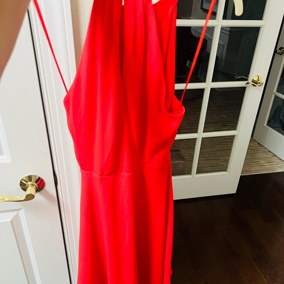 Express Red Halter Strapless Sundress - Picture 5 of 8